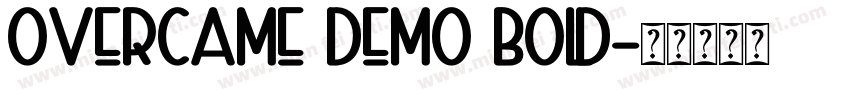 Overcame Demo Bold字体转换